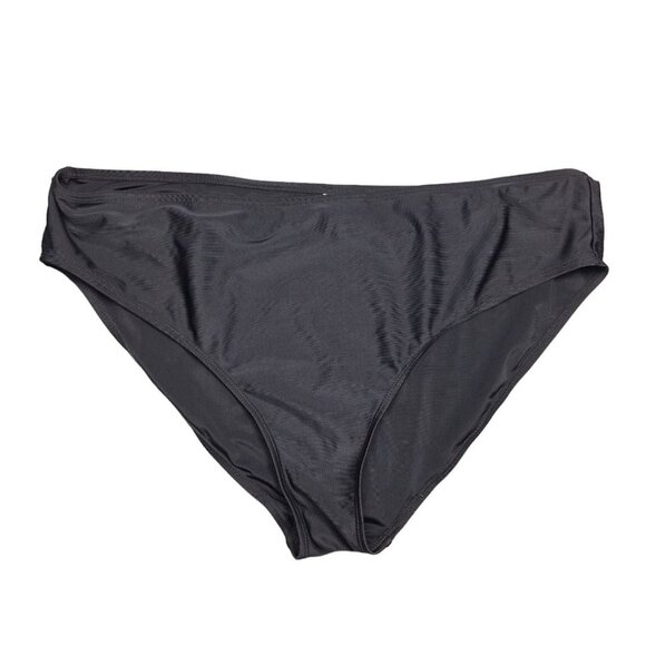 Black Swim Bottoms Womens Plus Size 5X Basic - Picture 3 of 4